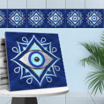 Evil Eye Ornament marble textures Ceramic Tile<br><div class="desc">Evil Eye Ornament marble textures</div>