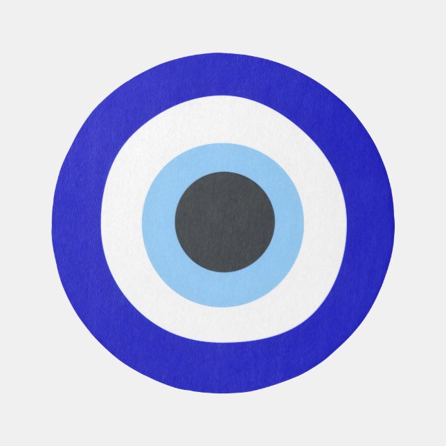 evil eye outdoor rug (blue) (Front)