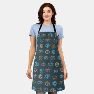 Evil Eye Pattern Apron