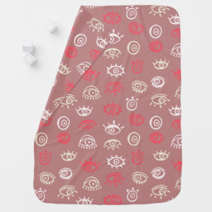 Evil Eye Pattern Baby Blanket