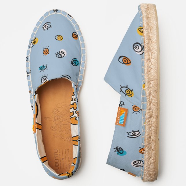 Evil Eye Pattern Espadrilles (Side)