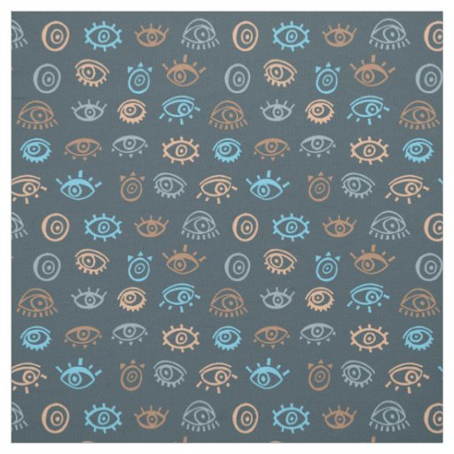 Evil Eye Pattern  Fabric