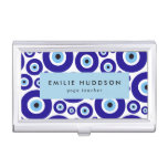Evil Eye Pattern, Greek Eye, Nazar, Yoga Teacher Business Card Case