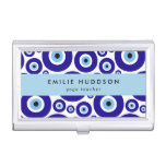 Evil Eye Pattern, Greek Eye, Nazar, Yoga Teacher Business Card Case
