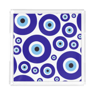 Evil Eye Pattern, Greek Eye, Turkish Eye, Nazar Acrylic Tray