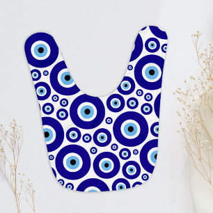 Evil Eye Pattern, Greek Eye, Turkish Eye, Nazar Baby Bib