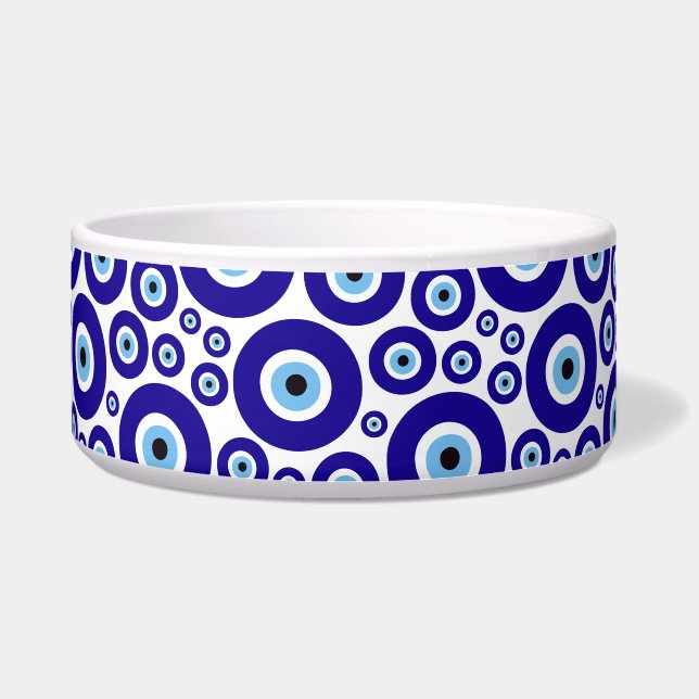 Evil Eye Pattern, Greek Eye, Turkish Eye, Nazar Bowl (Front)