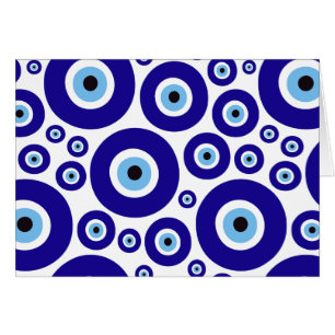 Evil Eye Pattern, Greek Eye, Turkish Eye, Nazar Cards