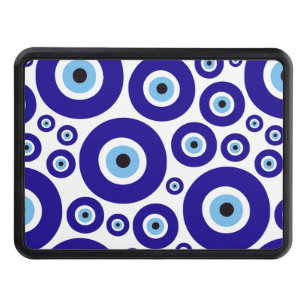 Evil Eye Pattern, Greek Eye, Turkish Eye, Nazar Hitch Cover