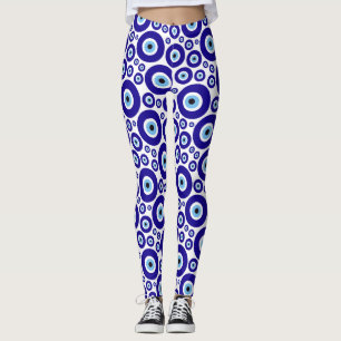 Evil Eye Pattern, Greek Eye, Turkish Eye, Nazar Leggings