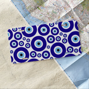 Evil Eye Pattern, Greek Eye, Turkish Eye, Nazar License Plate