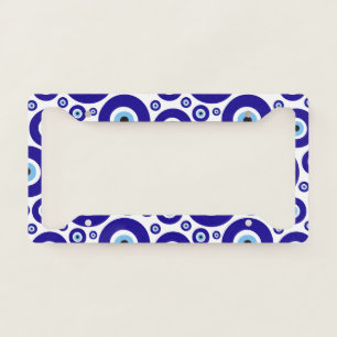 Evil Eye Pattern, Greek Eye, Turkish Eye, Nazar License Plate Frame