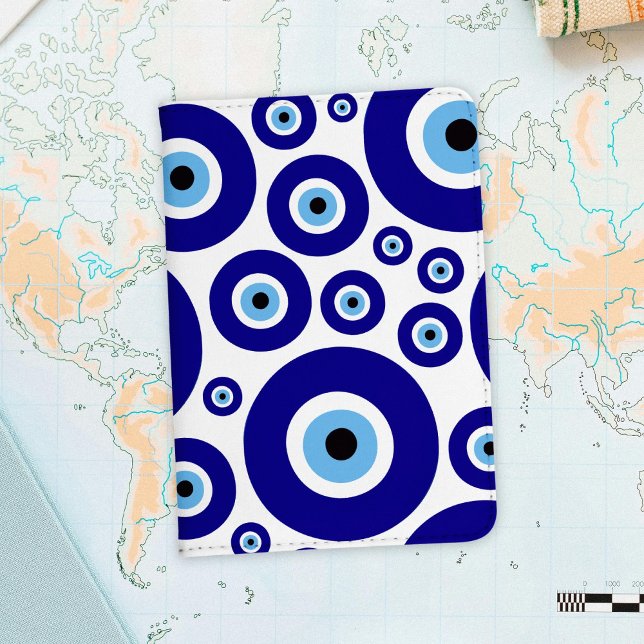 Evil Eye Pattern, Greek Eye, Turkish Eye, Nazar Passport Holder (Creator Uploaded)