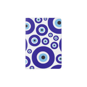 Evil Eye Pattern, Greek Eye, Turkish Eye, Nazar Passport Holder