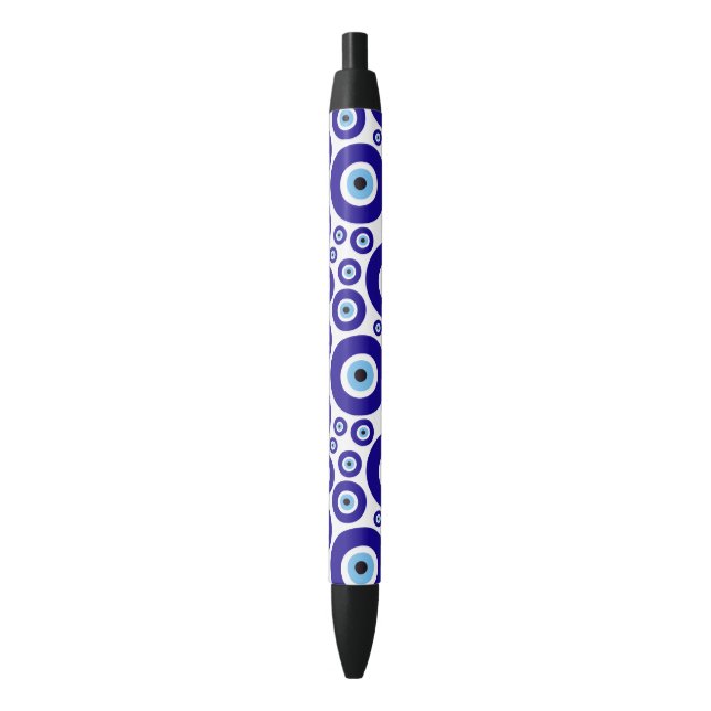 Evil Eye Pattern, Greek Eye, Turkish Eye, Nazar Pen (Front Vertical)