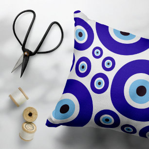 Evil Eye Pattern, Greek Eye, Turkish Eye, Nazar Pillow Case
