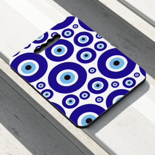 Evil Eye Pattern, Greek Eye, Turkish Eye, Nazar Seat Cushion