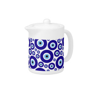 Evil Eye Pattern, Greek Eye, Turkish Eye, Nazar Teapot
