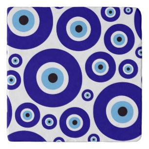 Evil Eye Pattern, Greek Eye, Turkish Eye, Nazar Trivet