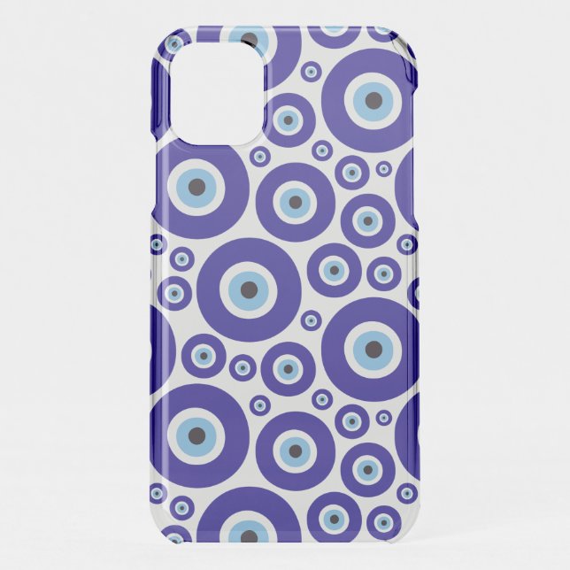 Evil Eye Pattern, Greek Eye, Turkish Eye, Nazar Uncommon iPhone Case (Back)