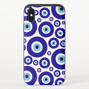 Evil Eye Pattern, Greek Eye, Turkish Eye, Nazar iPhone X Slider Case