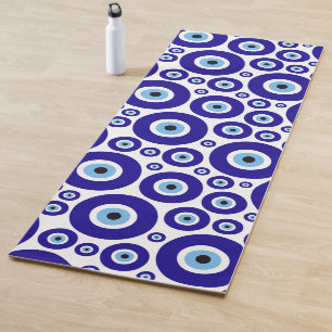Evil Eye Pattern, Greek Eye, Turkish Eye, Nazar Yoga Mat