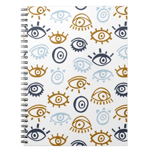 Evil Eye Pattern Notebook (Front)