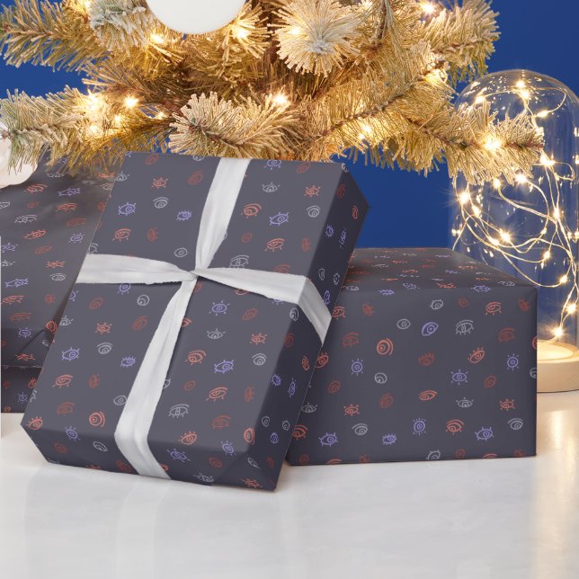 Evil Eye Pattern Wrapping Paper (Holidays)