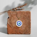 Evil Eye Pendant Necklace Mati Nazar Amulet<br><div class="desc">Protect yourself from negative energy and attract good luck with this beautiful faux gold evil eye necklace. The evil eye is a symbol of protection and warding off evil in many cultures, such as Turkish, Greek, and Middle Eastern. It is believed that wearing an evil eye necklace can protect you...</div>