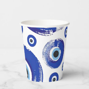 EVIL eye printed paper cups