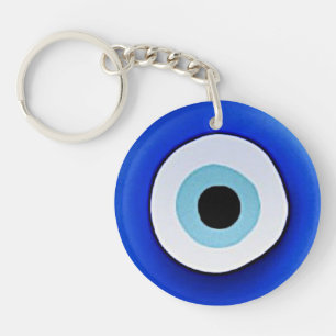 Evil Eye Printed Round Acrylic Keychain
