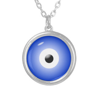 Evil Eye Protection amulet Silver Plated Necklace