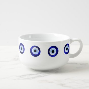 Evil Eye Protection Charm Soup Mug by BluePlanet at Zazzle