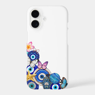 Evil Eye Protection Collage - Boho Spiritual Nazar iPhone 17 Case