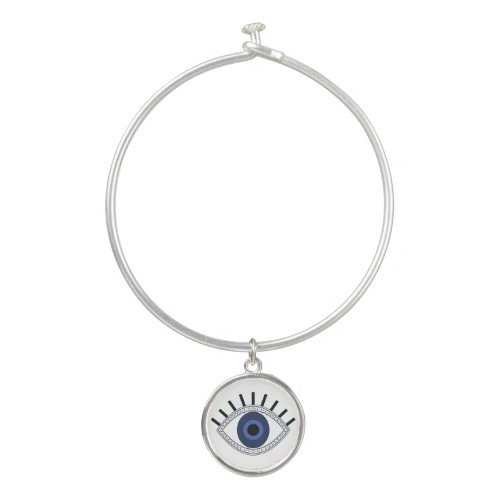 Evil Eye protection greek blue eye amulet Bangle Bracelet