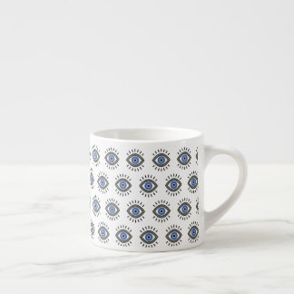 Evil eye protection, greek blue eye,third eye espresso cup
