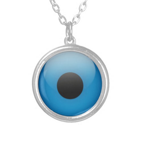 Evil Eye Protection Greek Ojo Silver Plated Necklace