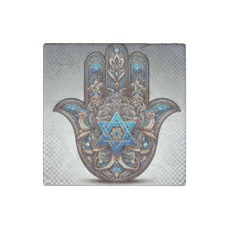 Evil Eye Protection, Hamsa Stone Magnet
