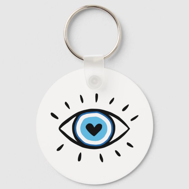 Evil Eye Protection Keychain (Front)