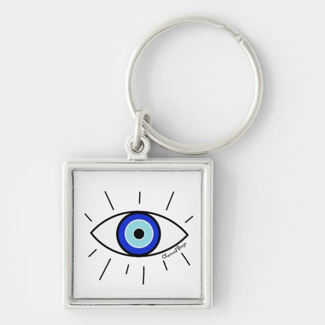 EVIL EYE PROTECTION KEYCHARM KEYCHAIN (Front)