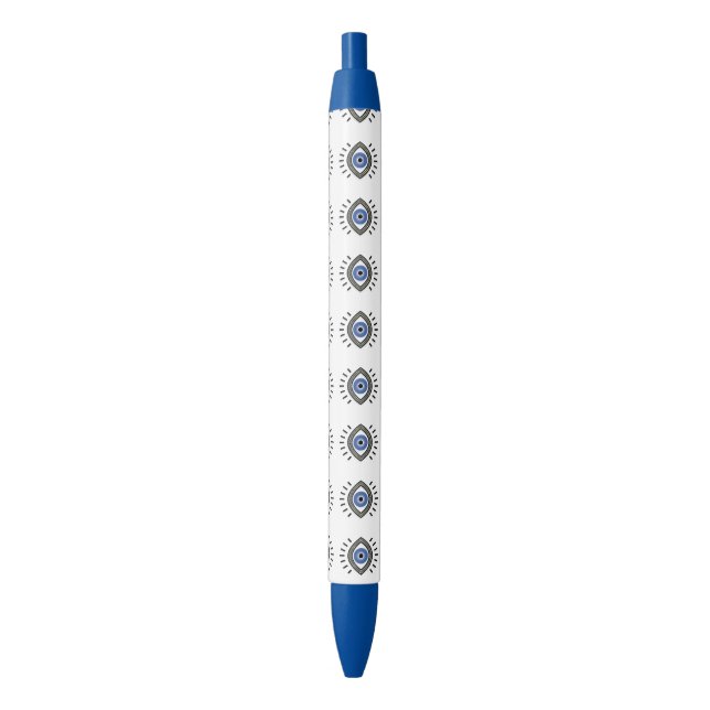 Evil eye protection symbol, greek blue eye  pen (Front Vertical)