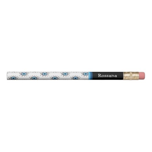 Evil Eye Spiritual Aesthetic Pattern Name Pencil