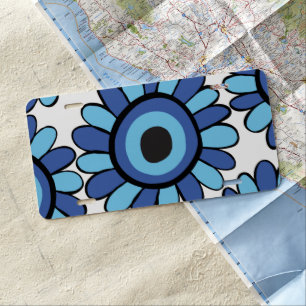 Evil Eye Sunflower Pattern #1 #wall #art License Plate