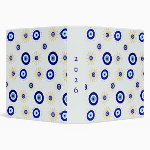 Evil Eye Symbol 3 Ring Binder