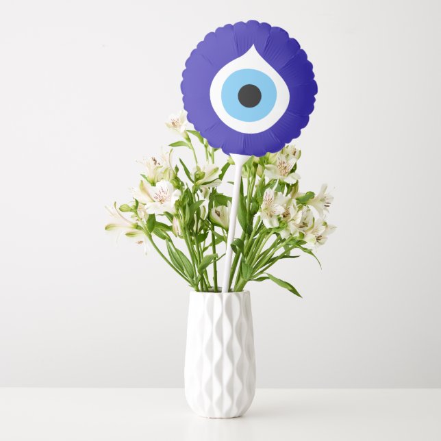 evil eye symbol ancient nazar fatima talisman char balloon (Vase)