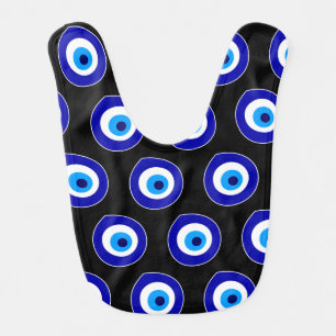 Evil eye symbol baby bib