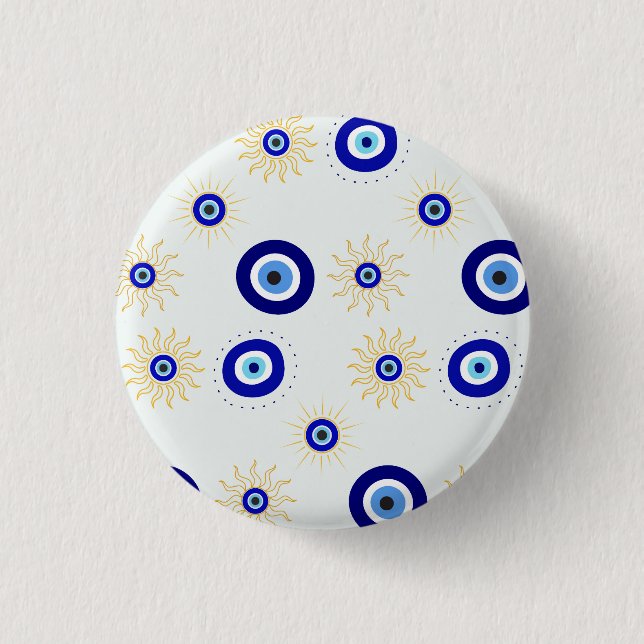 Evil Eye Symbol Button (Front)