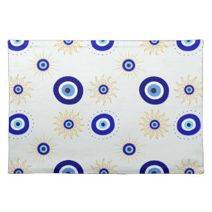 Evil Eye Symbol Cloth Placemat