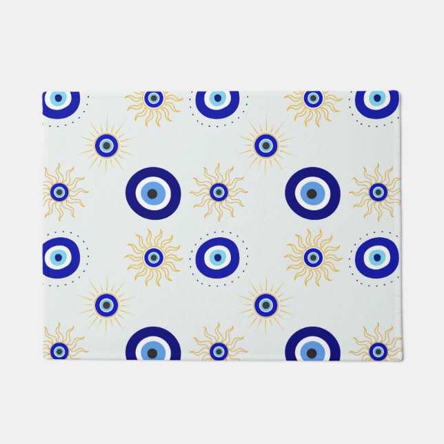 Evil Eye Symbol Doormat (Front)