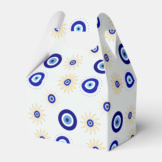 Evil Eye Symbol Favor Boxes (Front Side)